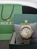 Rolex Datejust Two-Tone Diamond Bezel Gold Dial Watch